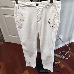 THE GREAT PAINT SPLATTER WHITE JEANS